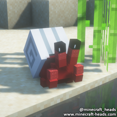 1774-red-crab-white-shell